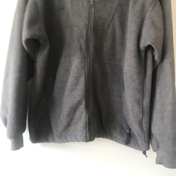 Columbia Fleece Men's Sz Small Gray Zip Up Jacket - Picture 4 of 6